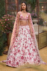 Ruby Floral Lehenga Set