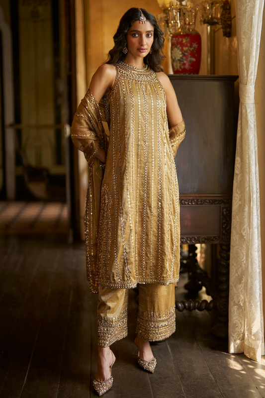 Antique Gold Pant Set