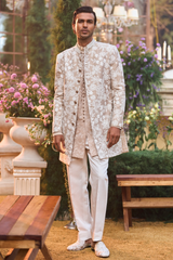 Nude Dori Sherwani Set