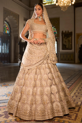 Champagne Pearl Lehenga Set