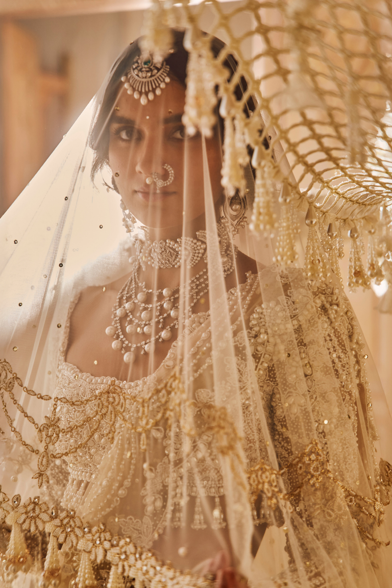 Nude Pearl Lehenga Set