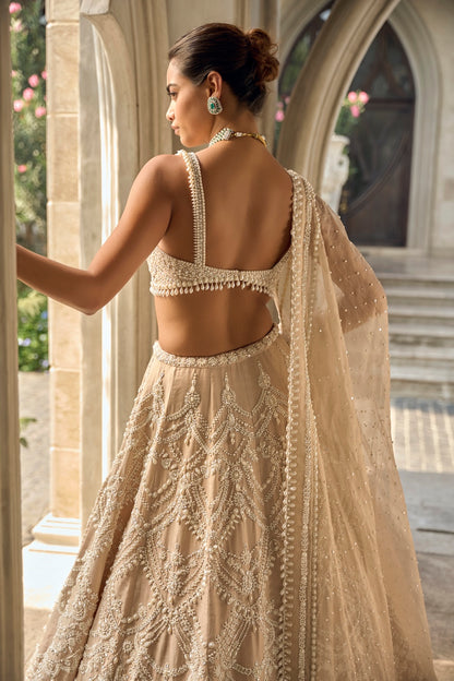 Nude Chandelier Lehenga Set