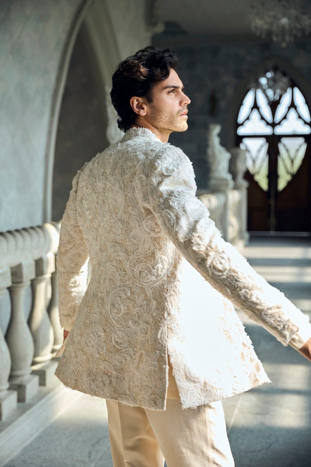 Ivory Nude Jacket Set – Seema Gujral