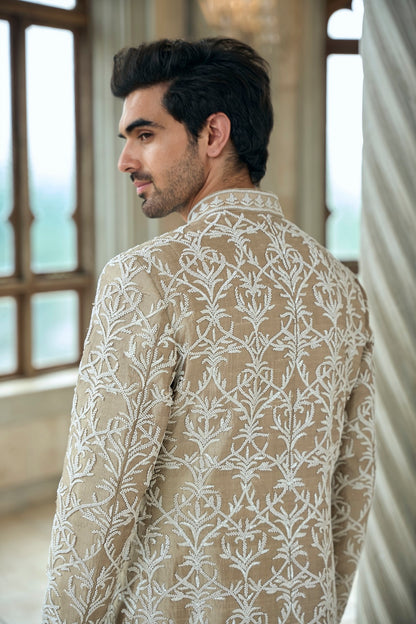 Coffee Sherwani Set