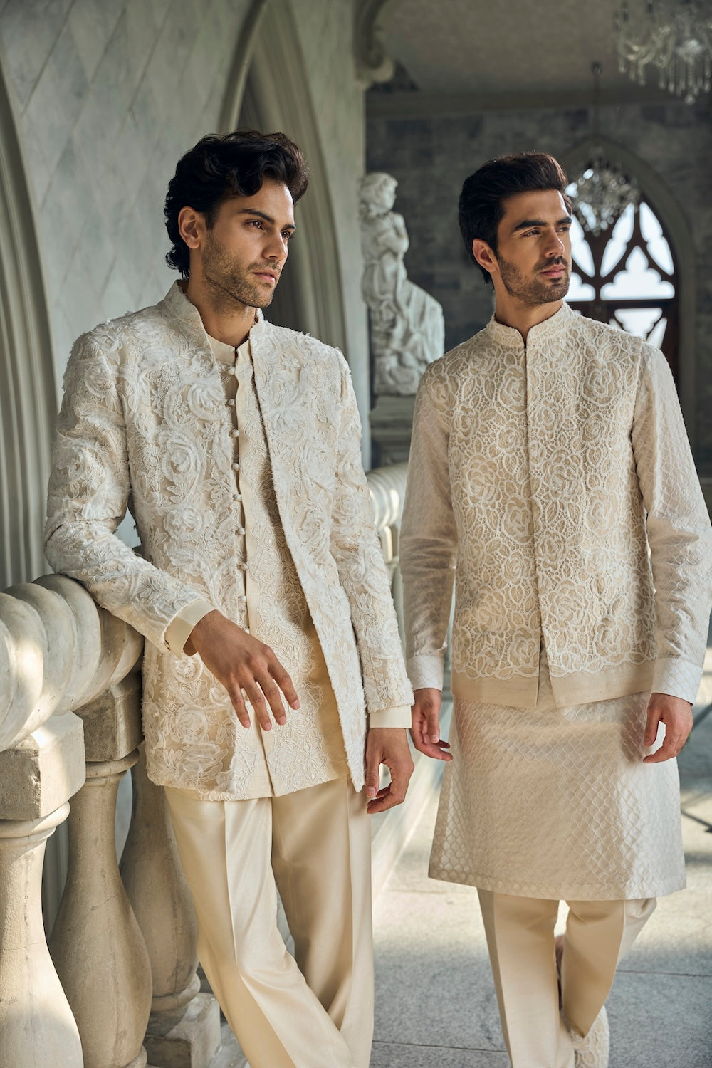 Ivory Nude Jacket Set – Seema Gujral