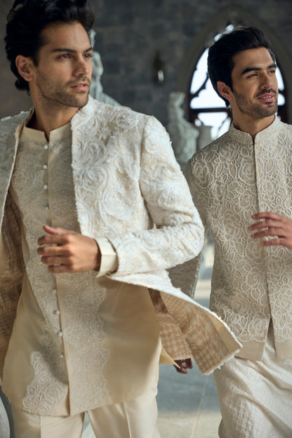 Ivory Nude Jacket Set