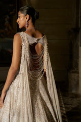 Pink Crystal Lehenga Set