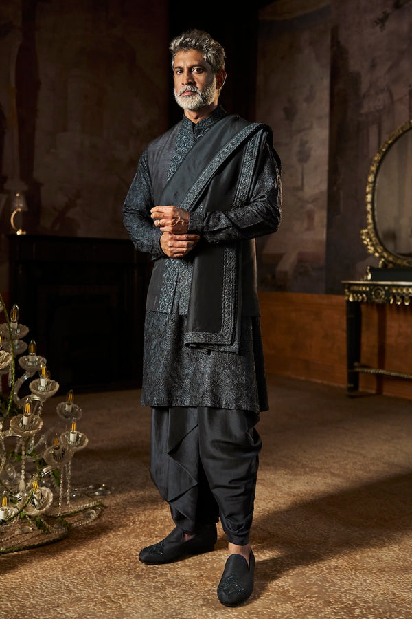 Charcoal Grey Bundi Set