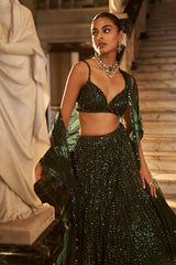 Emerald Green Lehenga Set