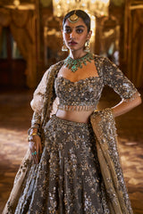 Antique Brown Lehenga Set