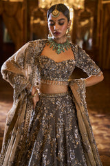 Antique Brown Lehenga Set