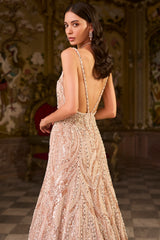 Rose Gold Pearl Gown