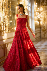 Red Three-Dimensional Gown