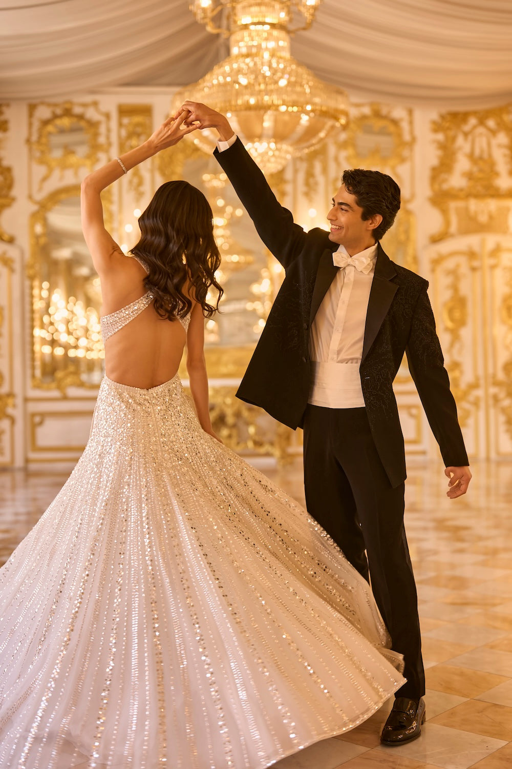 Ivory Sequin Gown