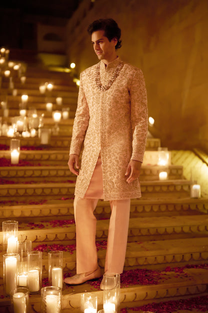 Pink Zardozi Loafers