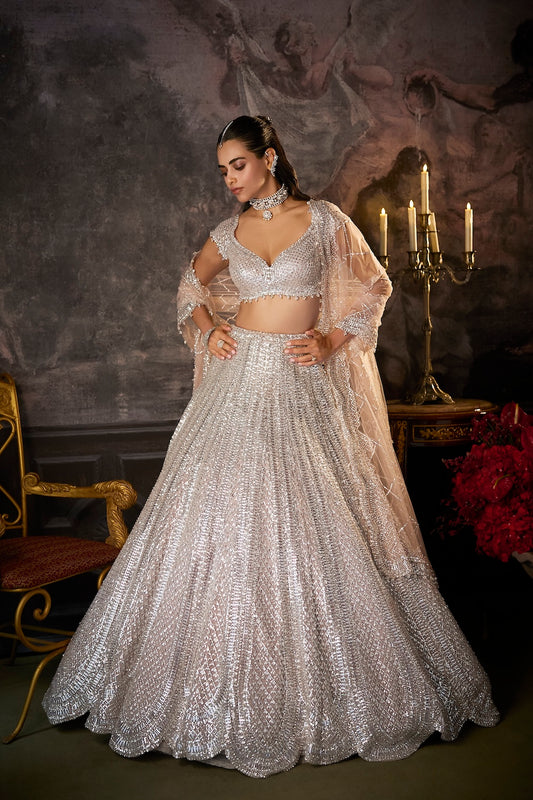 Dusty Mauve Lehenga Set