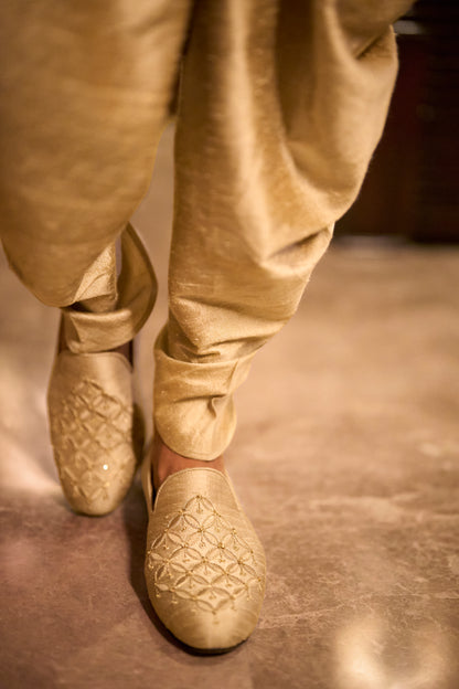 Champagne Gold Loafers