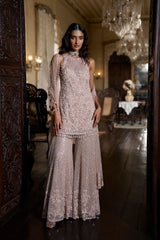 Mauve Sequin Sharara Set