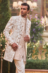 Nude Dori Sherwani Set