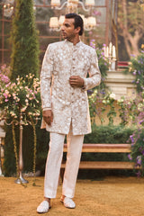 Nude Dori Sherwani Set