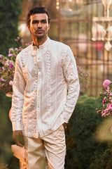 Powder Nude Bandhgala Set