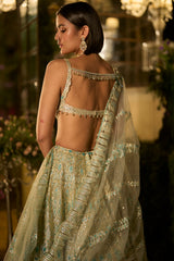 Turquoise Blue Lehenga Set