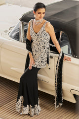 Black Pearl Sharara Set