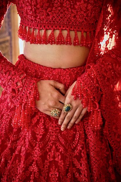 Red Lehenga Set