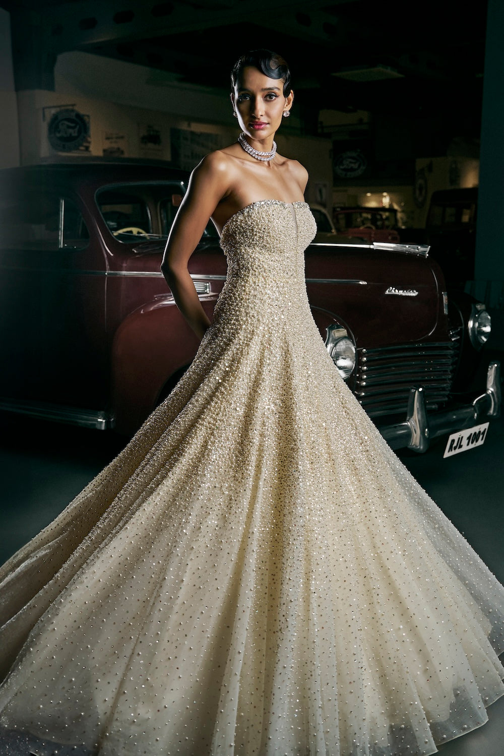 Ivory Pearl Gown – Seema Gujral