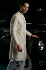 Ivory Pearl Sherwani Set