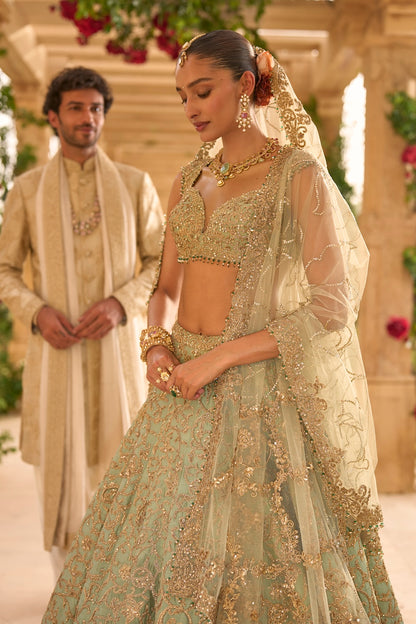 Champagne Sherwani Set