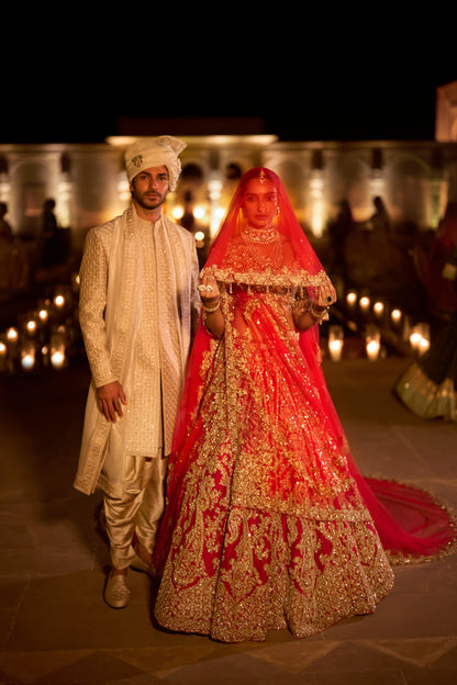 Champagne Gold Sherwani Set