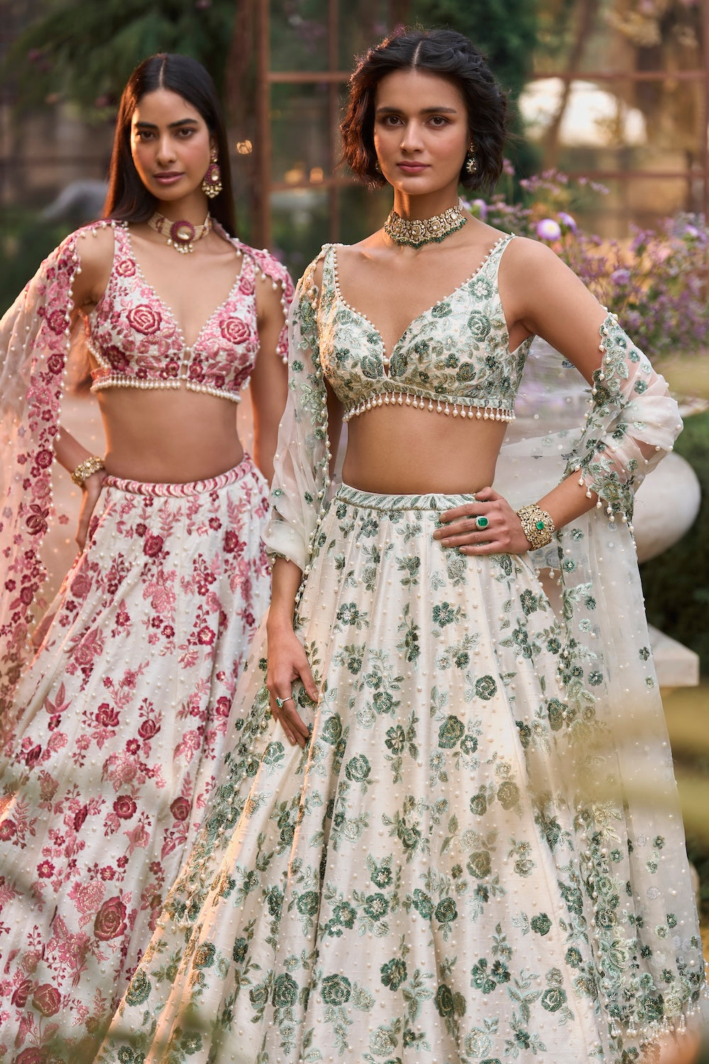 Emerald Floral Lehenga Set