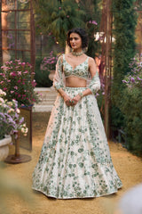 Emerald Floral Lehenga Set