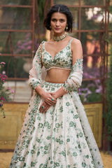 Emerald Floral Lehenga Set
