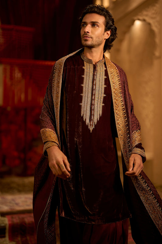 Rose Brown Kurta Set
