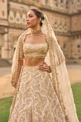 Powder Peach Lehenga Set