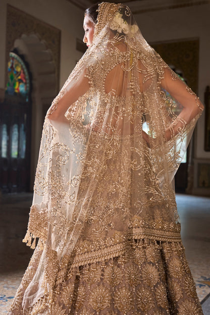Champagne Pearl Lehenga Set