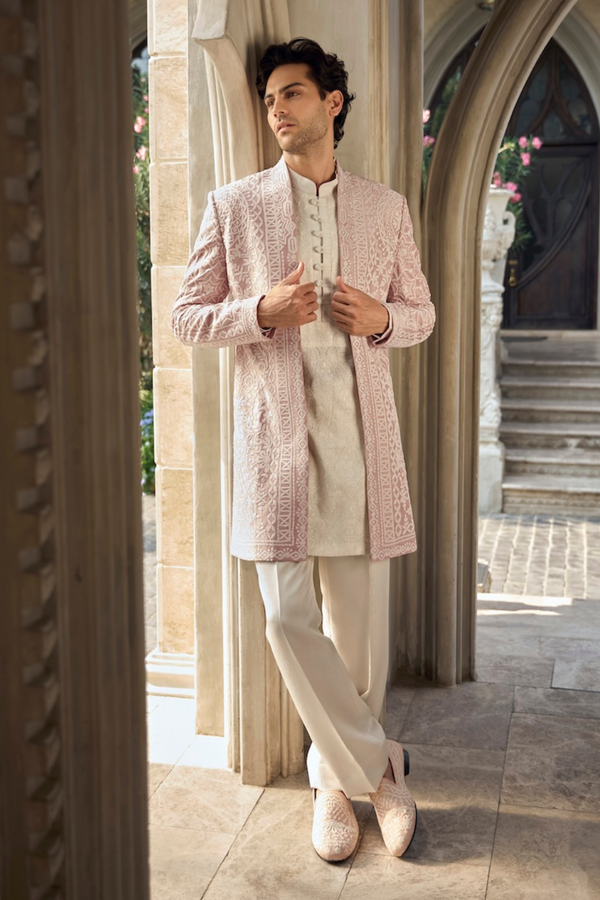 Dusty Rose Open Jacket Set