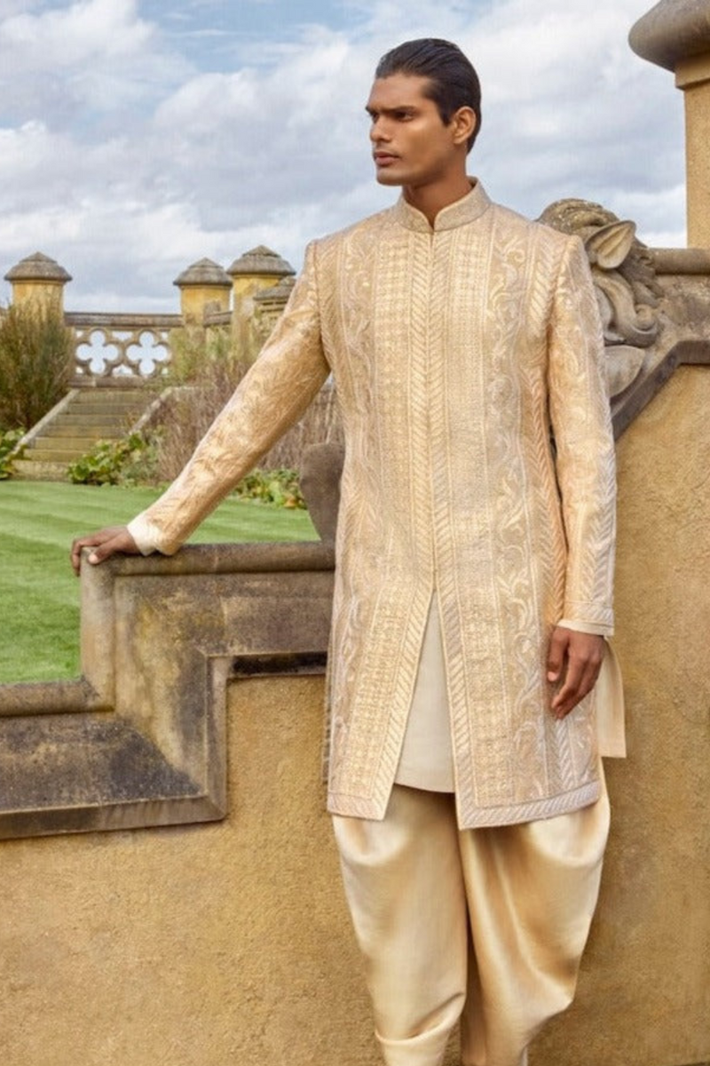 Rose Gold Sherwani Set