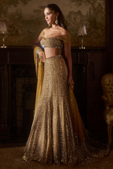 Antique Gold Trail Skirt Set