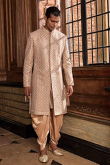 Champagne Thread Sequin Sherwani Set