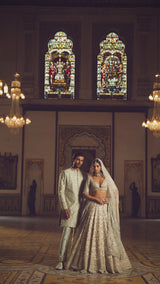 Sage Green Sherwani Set