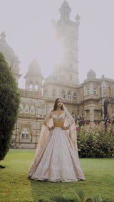 Rose Gold Sherwani Set
