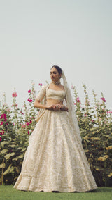 Powder Peach Dori Sherwani Set
