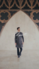 Navy & Silver Sherwani Set