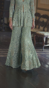 Sage Green Sharara Set