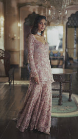Dusty Rose Sharara Set