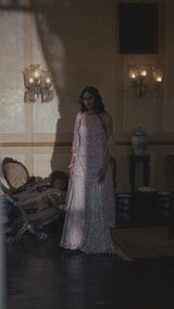 Mauve Sequin Sharara Set