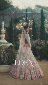 Ombre Pink Lehenga Set